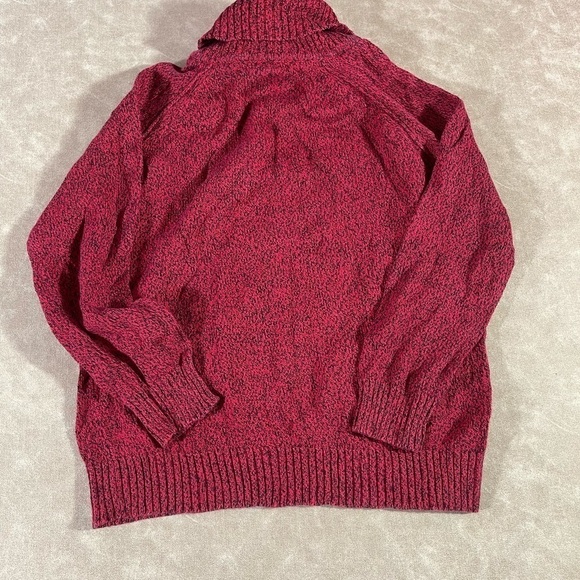 Karen Scott Petite Turtle Neck Red Pullover Sweater Size Small - Picture 3 of 5
